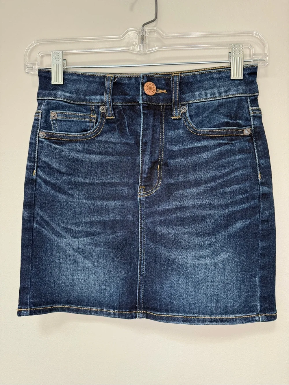 American Eagle Outfitters Women’s Dark Indigo Denim Skirt